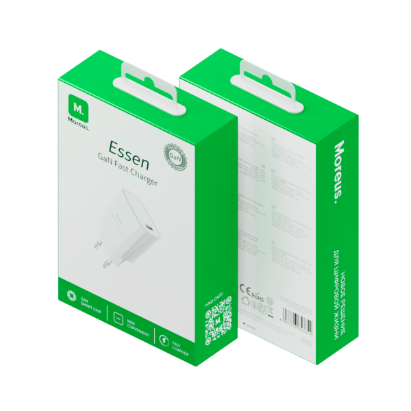 Блок Moreus Essen GaN 20Вт USB-C